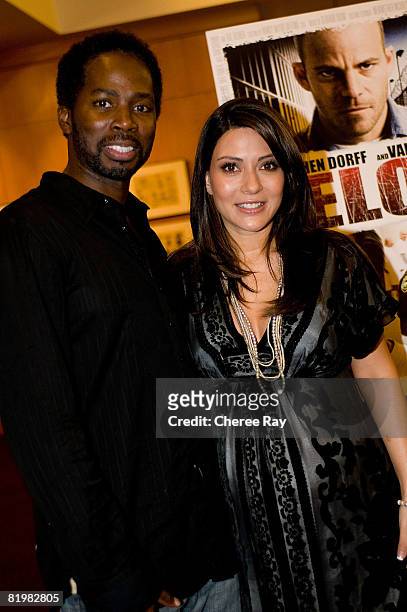 Marisol Nichols and Harold Perrineau attend the special screening of "Felon" at the Academey of Motion Pictures of Arts and Sciences on July 17, 2008...