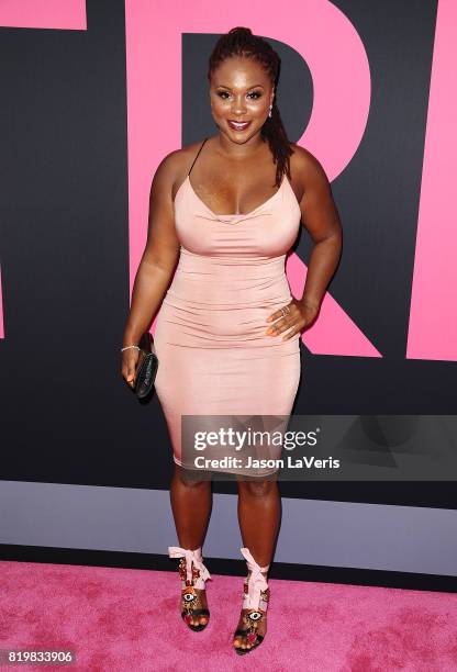 Torrei Hart attends the premiere of "Girls Trip" at Regal LA Live Stadium 14 on July 13, 2017 in Los Angeles, California.