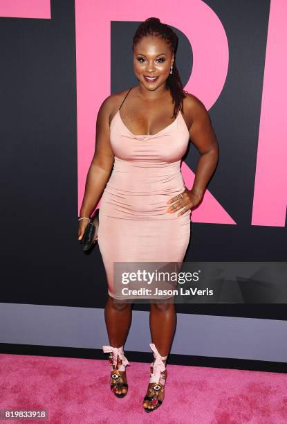 Torrei Hart attends the premiere of "Girls Trip" at Regal LA Live Stadium 14 on July 13, 2017 in Los Angeles, California.