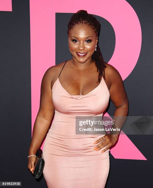 Torrei Hart attends the premiere of "Girls Trip" at Regal LA Live Stadium 14 on July 13, 2017 in Los Angeles, California.