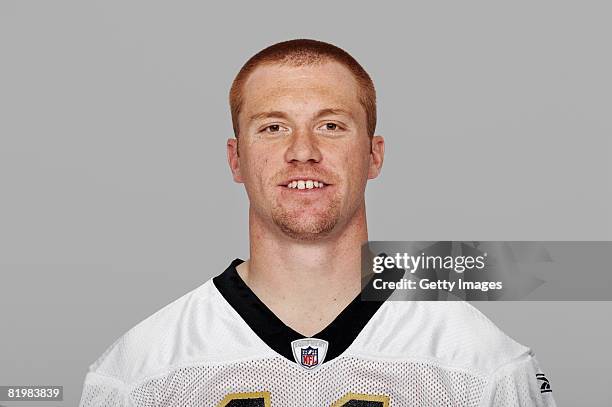 Travis Lulay of the New Orleans Saints poses for his 2008 NFL headshot at photo day in New Orleans, Louisiana.