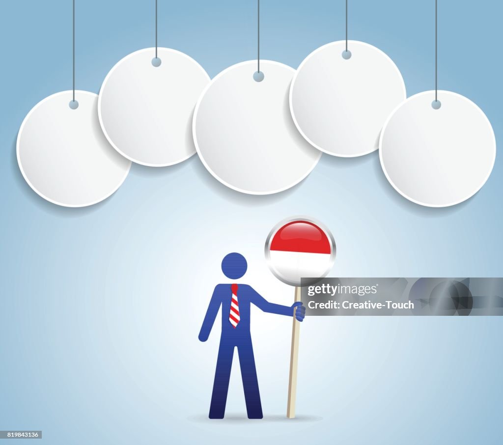 Businessman indonesia concept