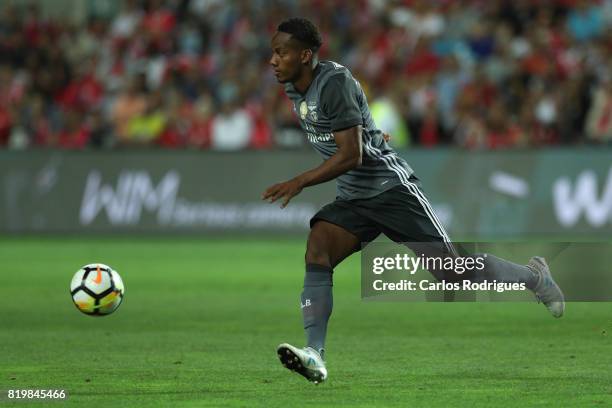 Benfica's forward Andre Carrillo from Peru during the Pre-Season Algarve Cup match between SL Benfica and Real Betis FC at Estadio do Algarve on July...