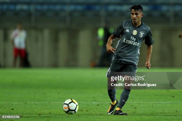 Benfica's midfielder Joao Carvalho from Portugal during the Pre-Season Algarve Cup match between SL Benfica and Real Betis FC at Estadio do Algarve...