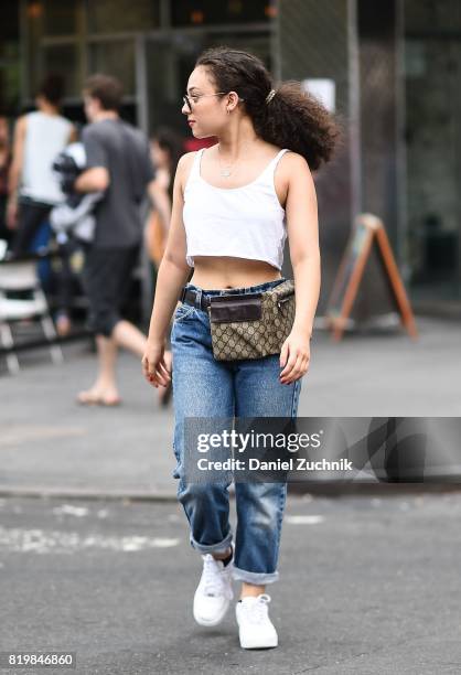 Actress Kayla Maisonet is seen in Union Square on July 20, 2017 in New York City.