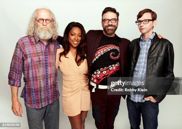 Actors Russell Hodgkinson, Kellita Smith, Keith Allan and DJ Qualls from Syfy's 'Z Nation' pose for a portrait during Comic-Con 2017 at Hard Rock...