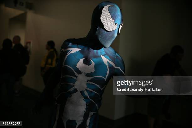 Spiderman Cosplayer Andrew Choy at Comic Con International in San Diego, California on Thursday, July 20, 2017. Comic Con International is North...