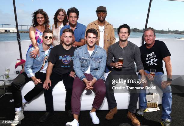 Actors Melissa Ponzio, Shelly Hennig, Charlie Carver, Dylan Sprayberry, Tyler Posey, Cody Christian, Khylin Rhambo, Dylan O'Brien and Linden Ashby at...