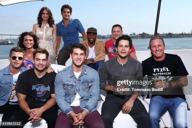 Actors Melissa Ponzio, Shelly Hennig, Charlie Carver, Dylan Sprayberry, Tyler Posey, Cody Christian, Khylin Rhambo, Dylan O'Brien and Linden Ashby at...