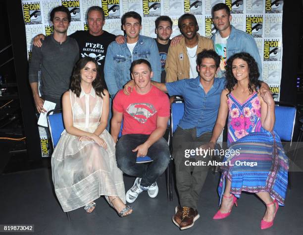 Dylan O'Brien, Linden Ashby, Cody Christian, Dylan Sprayberry, Khylin Rhambo, Charlie Carver Shelley Hennig, executive producer Jeff Davis, actors...