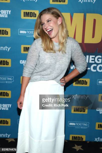 Actor Ellen Woglom at the #IMDboat At San Diego Comic-Con 2017 on the IMDb Yacht on July 20, 2017 in San Diego, California.