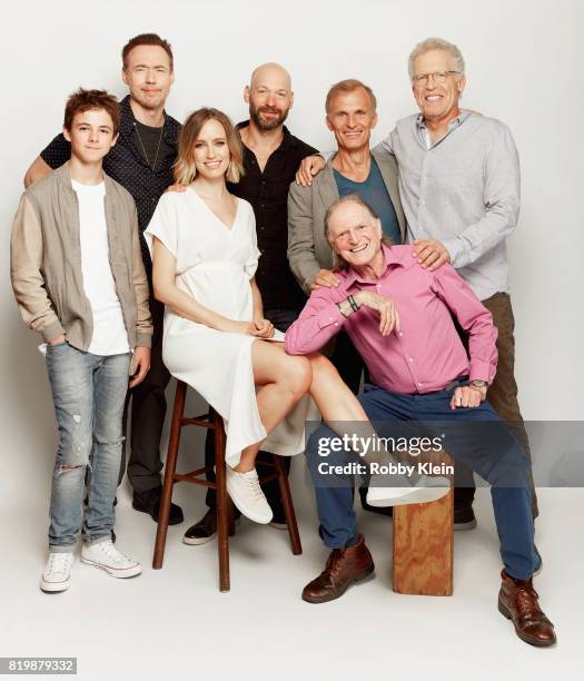 Actors Max Charles, Kevin Durand, Ruta Gedmintas, Corey Stoll, Richard Sammel, David Bradley and writer/producer Carlton Cuse from FX's 'The Strain'...