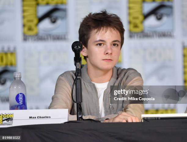 Actor Max Charles speaks onstage at "The Strain" screening and Q+A during Comic-Con International 2017 at San Diego Convention Center on July 20,...