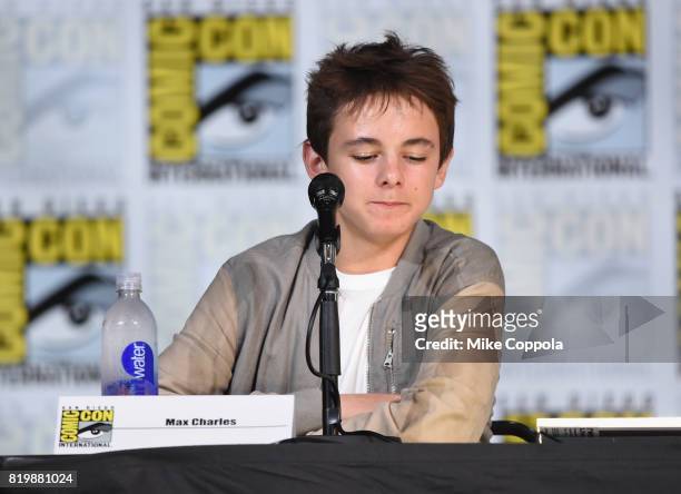 Actor Max Charles speaks onstage at "The Strain" screening and Q+A during Comic-Con International 2017 at San Diego Convention Center on July 20,...