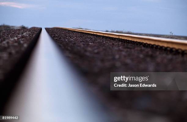 nullarbor plain, south australia. - transcontinental railroad stock pictures, royalty-free photos & images