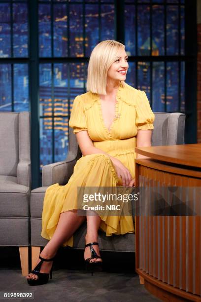 Episode 554 -- Pictured: Actress Abby Elliott during an interview on July 19, 2017 --