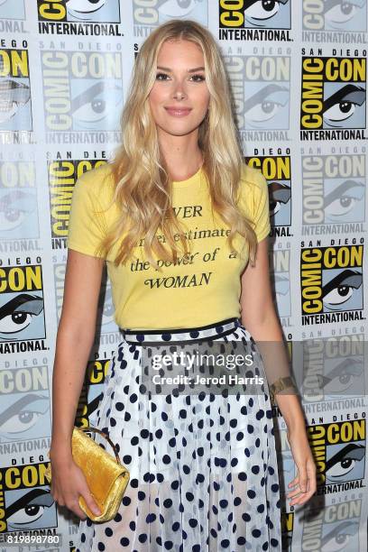 Actress Emma Ishta attends the "Stitchers" press line at Comic-Con International 2017 - Day 1 on July 20, 2017 in San Diego, California.