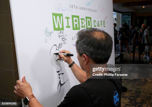 Comic book artist Jim Lee at 2017 WIRED Cafe at Comic Con, presented by AT&T Audience Network on July 20, 2017 in San Diego, California.