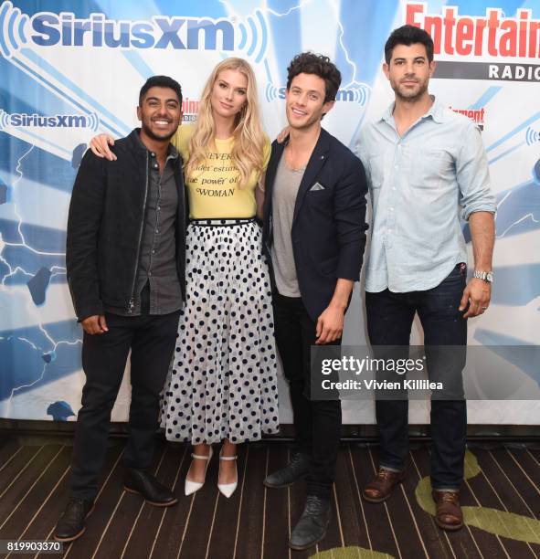 Ritesh Rajan, Emma Ishta, Kyle Harris and Damon Dayoub attend SiriusXM's Entertainment Weekly Radio Channel Broadcasts From Comic Con 2017 at Hard...