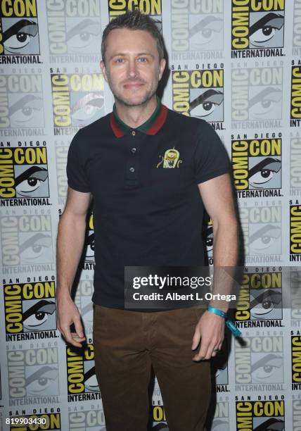 Moderator Chris Hardwick attends The Nerdist Panel With Chris Hardwick during Comic-Con International 2017 at San Diego Convention Center on July 20,...