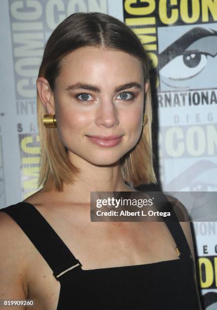 Actor Lucy Fry attends Netflix Films: "Bright" and "Death Note" panel during Comic-Con International 2017 at San Diego Convention Center on July 20,...