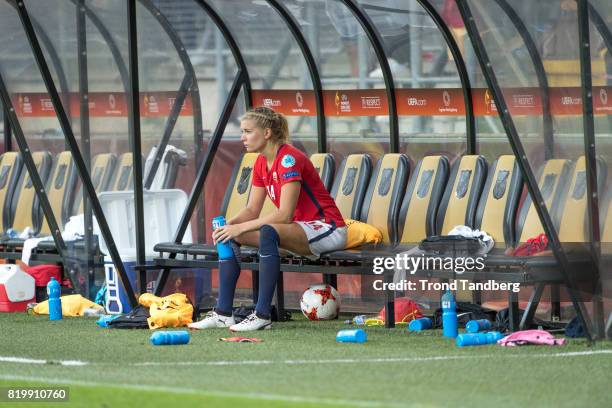 Ada Hegerberg of Norway after the UEFA Womens Euro 2017 between Norway v Belgium at Rat Verlegh Stadion on July 20, 2017 in Breda, Netherlands.