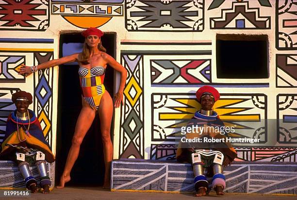 Swimsuit Issue 1996: Model Kathy Ireland poses for the 1996 Sports Illustrated Swimsuit issue in 1996 in South Africa. CREDIT MUST READ: Robert...