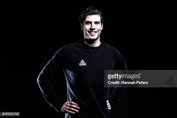Adam Barwood poses for a portrait during a New Zealand PyeongChang Olympic Winter Games Workshop at Lake Wanaka Centre on July 19, 2017 in Wanaka,...