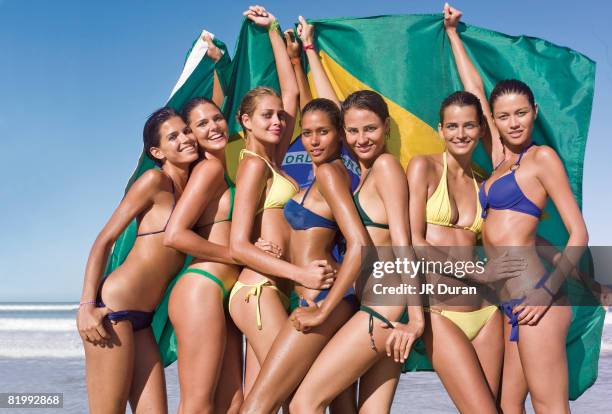 Swimsuit Issue 2007: Models Raica Oliveira , Daniella Sarahyba , Ana Beatriz Barros , Ana Paula Araujo , Fernanda Tavares , Fernanda Motta and Aline...