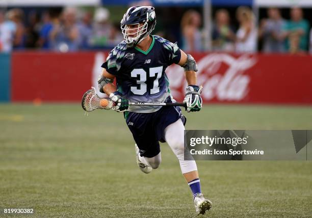 Chesapeake Bayhawks Ben Williams in action during a match between the Chesapeake Bayhawks and the Florida Launch on July 20 at Navy-Marine Corps...