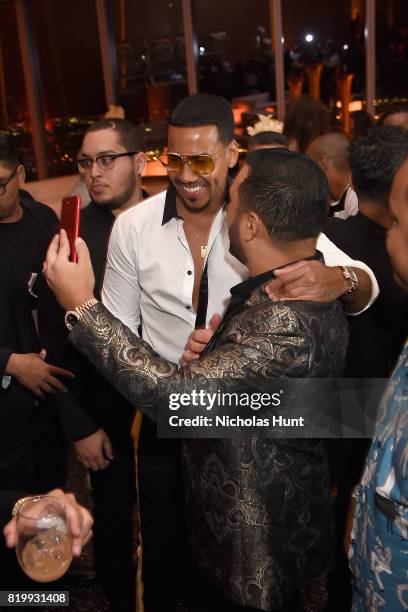 Romeo Santos Celebrates "GOLDEN" and his Birthday at One World Trade Center on July 20, 2017 in New York City.