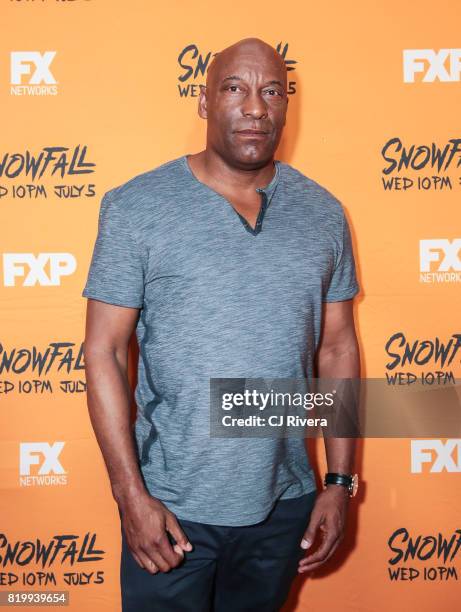 Director John Singleton attends the New York screening of 'Snowfall' at The Schomburg Center for Research in Black Culture on July 20, 2017 in New...