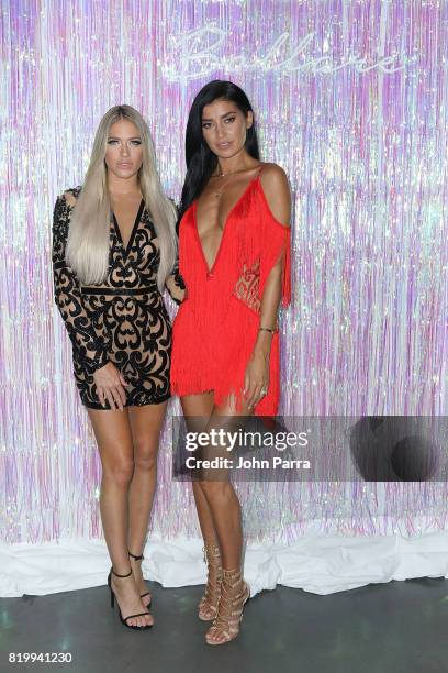 Barbie Blank Souray and Nicole Williams attend Bollare x The Cobrasnake Miami Swim Week Opening Party At The Miami Beach Edition Basement on July 20,...