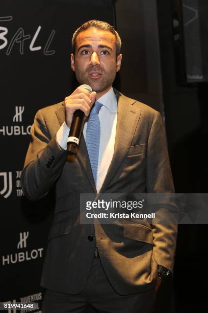 Jean-Francois Sberro attends Hublot Welcomes Juventus Football Club To NYC at Hublot Boutique on July 20, 2017 in New York City.