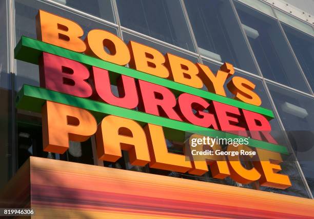 The entrance to Bobby's Burger Palace in the CityCenter at Aria Hotel & Casino is viewed on July 14, 2017 in Las Vegas, Nevada. Despite record...