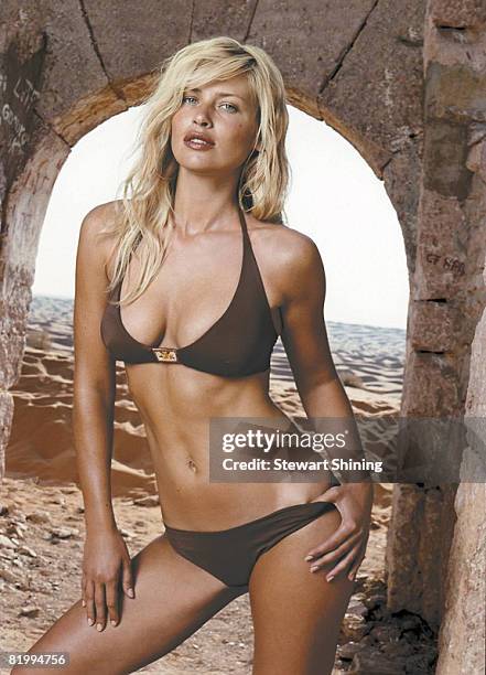 Swimsuit Issue 2001: Model Daniela Pestova poses for the 2001 Sports Illustrated swimsuit issue on February 1, 2001 in Tunisia. CREDIT MUST READ:...