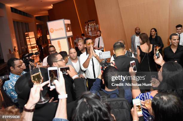 Romeo Santos Celebrates "GOLDEN" and his Birthday at One World Trade Center on July 20, 2017 in New York City.