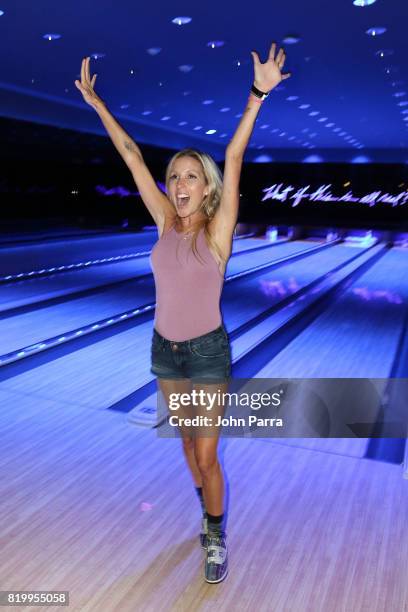 Guest attends Bollare x The Cobrasnake Miami Swim Week Opening Party At The Miami Beach Edition Basement on July 20, 2017 in Miami Beach, Florida.