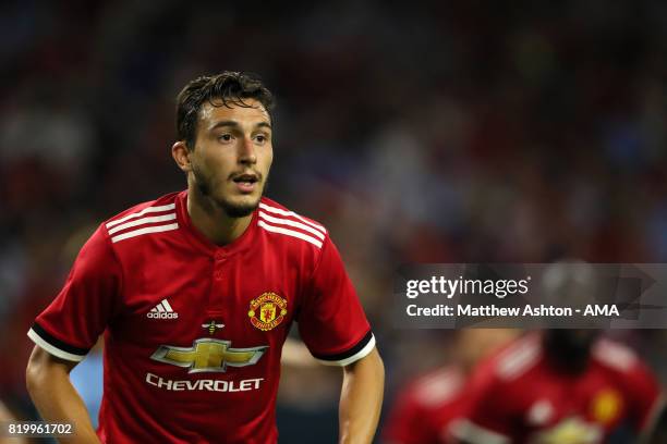 Matteo Darmian of Manchester United during the International Champions Cup 2017 match between Manchester United and Manchester City at NRG Stadium on...