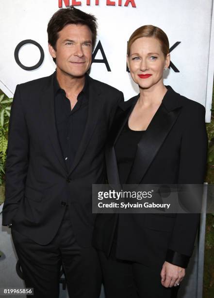 Jason Bateman and Laura Linney attend "Ozark" New York Screening at The Metrograph on July 20, 2017 in New York City.