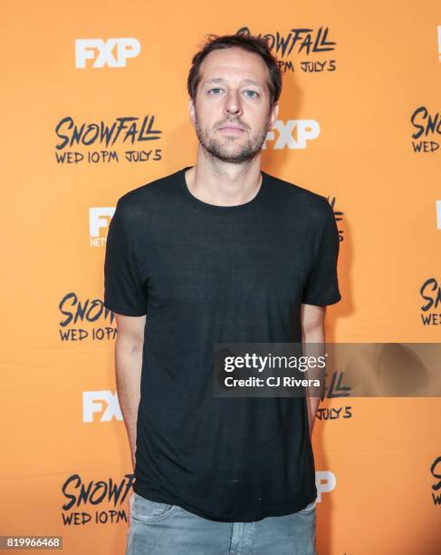 Executive producer/writer Dave Andron attends the New York screening of 'Snowfall' at The Schomburg Center for Research in Black Culture on July 20,...