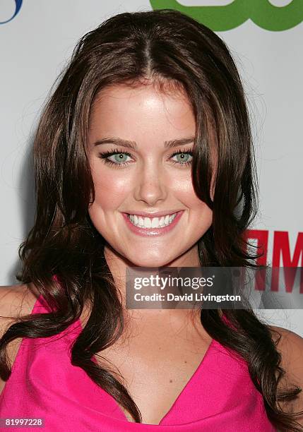 Actress Ashley Newbrough attends the CW/CBS/Showtime/CBS Television TCA party at Boulevard3 on July 18, 2008 in Hollywood, California.