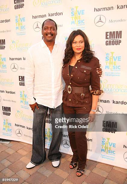 Record executive Matthew Knowles and designer Tina Knowles, parents of singers Beyonce Knowles and Solange Knowles, attend the VH1 Summer Of Soul...
