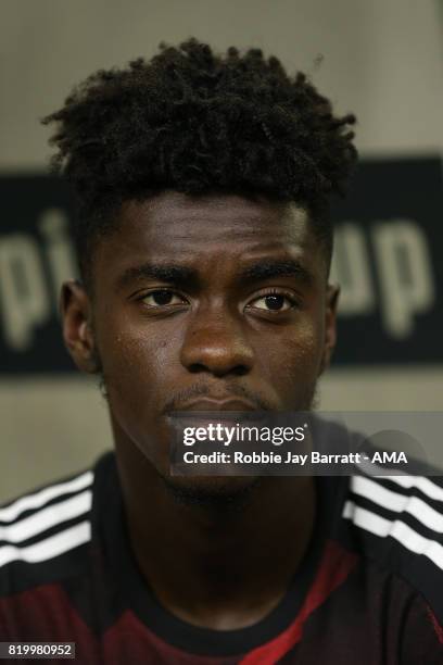 Angel Gomes of Manchester United during the International Champions Cup 2017 match between Manchester United and Manchester City at NRG Stadium on...