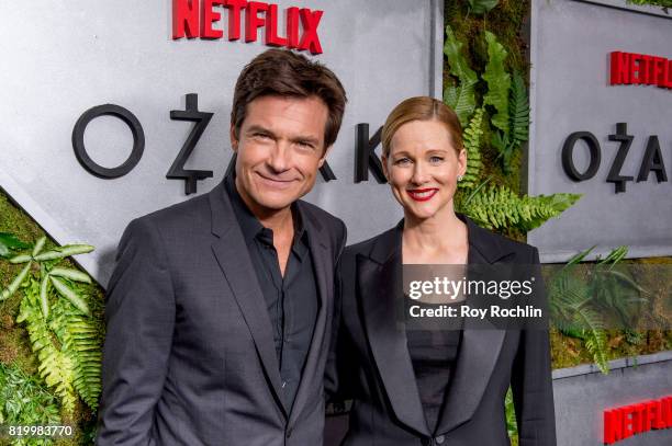 Jason Bateman and Laura Linney attends the "Ozark" New York Screening at The Metrograph on July 20, 2017 in New York City.