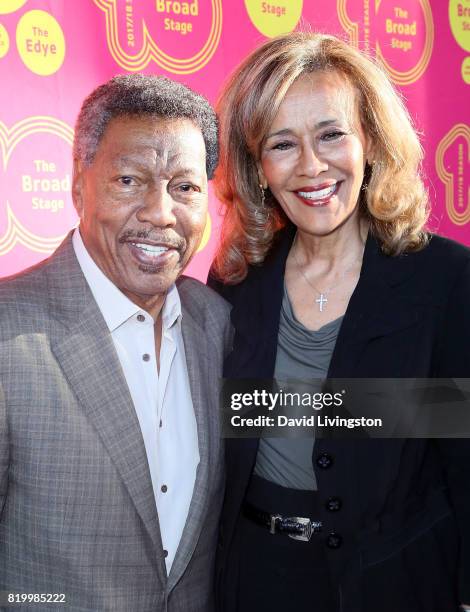 Recording artists/husband & wife Billy Davis Jr. And Marilyn McCoo attend the opening night of "Born For This" at The Broad Stage on July 20, 2017 in...