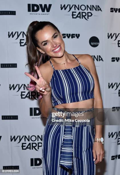 Actor Tamara Duarte at the "Wynonna Earp" Media Mixer with cast and Fan Appreciation Party during Comic-Con International 2017 on July 20, 2017 in...