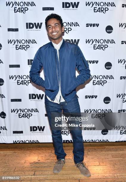 Actor Varun Saranga at the "Wynonna Earp" Media Mixer with cast and Fan Appreciation Party during Comic-Con International 2017 on July 20, 2017 in...