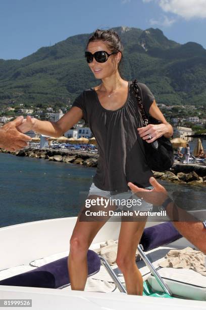 Georgina Chapman attends day fourth of the Ischia Global Film And Music Festival on July 19, 2008 in Ischia, Italy.