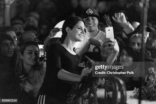 Singer-songwriter Lana Del Rey performs for a Spotify event of her new album, "Lust For Life," at No Vacancy on July 20, 2017 in Los Angeles,...